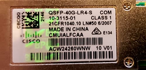 CISCO QSFP 40GBASE-LR4 Trnscvr Mod. LC. 10km. Enterprise-Class
