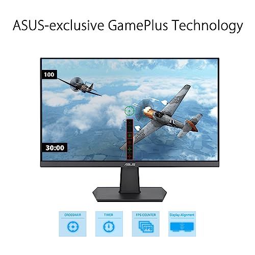ASUS VA24EHF écran plat de PC 60,5 cm (23.8") 1920 x 1080 pixels Full HD LCD Noir