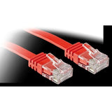 LINDY Cat.6 U/UTP Flat Patch Cable Red 0.3m Without Shielding