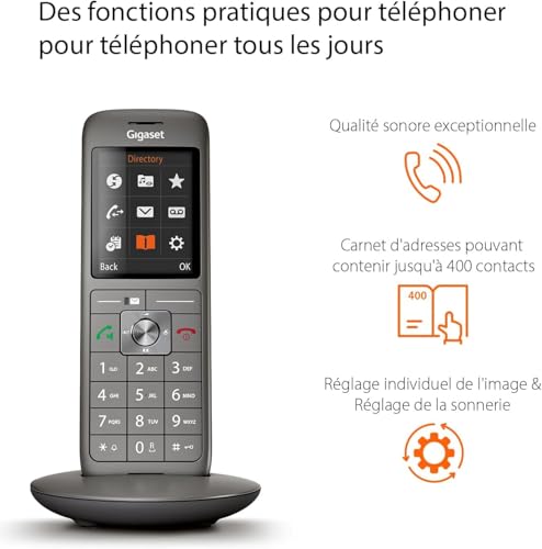 Gigaset CL660 Téléphone sans fil DECT - base + combiné