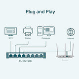 Tp-link TL-SG108E switch metal 8 ports Gigabit IGMP+Vlan+QoS