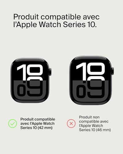 BELKIN TemperedCurve Bumper Screen Protection - Series 10 - BLK 42mm
