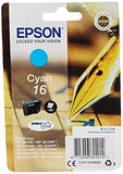 EPSON 1LB 16 ink cartridge cyan standard capacity 3.1ml 165 pages 1-pack RF-AM blister w/s