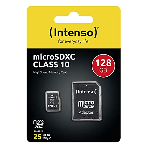 INTENSO Carte MicroSDXC Class 10 - 128 Go