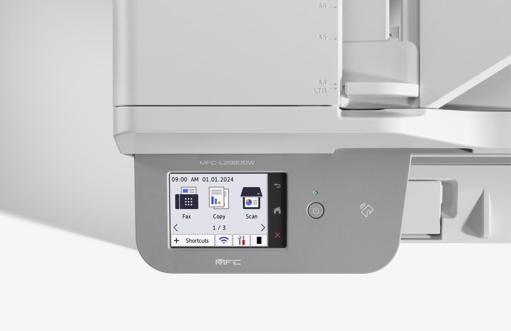 BROTHER MFC-L2980DW Mono MFP 34ppm 4-1 Duplex Network10/100btx/Wifi/USB/NFC-Card reader