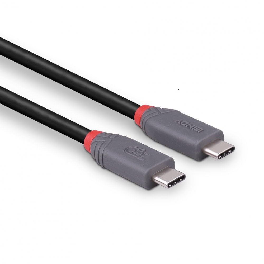 LINDY 2m USB 4 240W Type C Cable Anthra Line