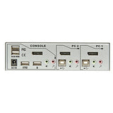 LINDY 2 Port DisplayPort 1.2 KVM Switch Pro Audio USB 2.0