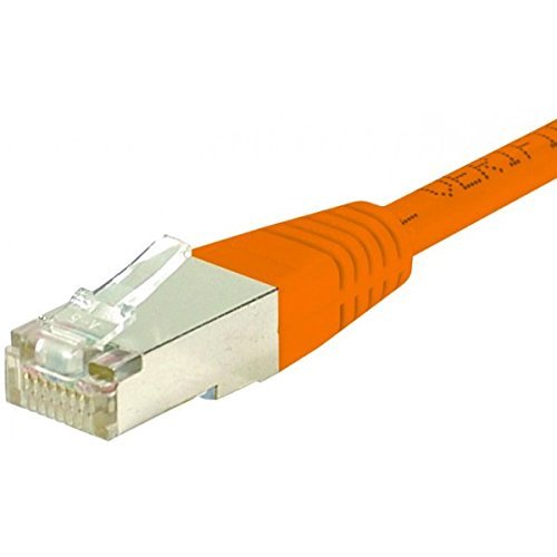 Cordon RJ45 catégorie 6 S/FTP orange - 0,15 m