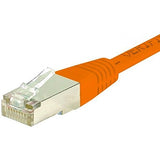 Cordon RJ45 catégorie 6 S/FTP orange - 0,5 m