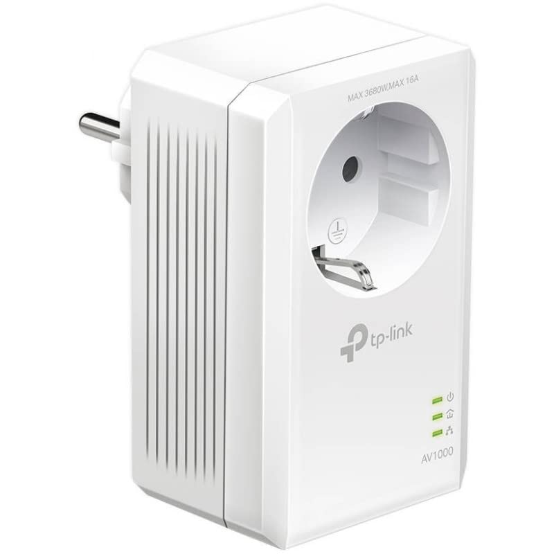 TP-LINK AV1000 Passthrough Powerline KIT Broadcom 1 Gigabit Port