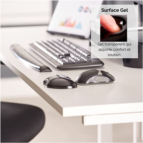 FELLOWES REPOSE-POIGNET GEL CRYSTAL - NOIR