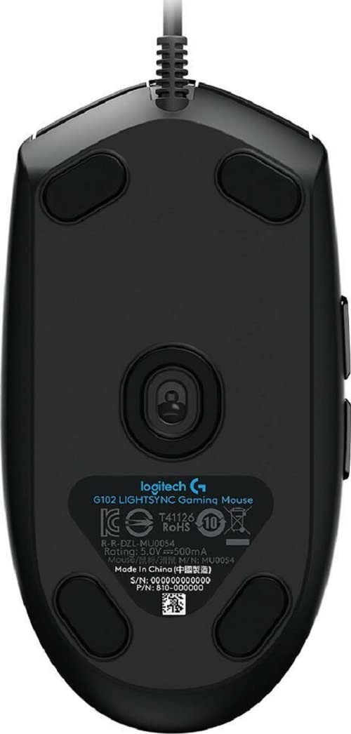 LOGITECH G102 LIGHTSYNC - BLACK - EER