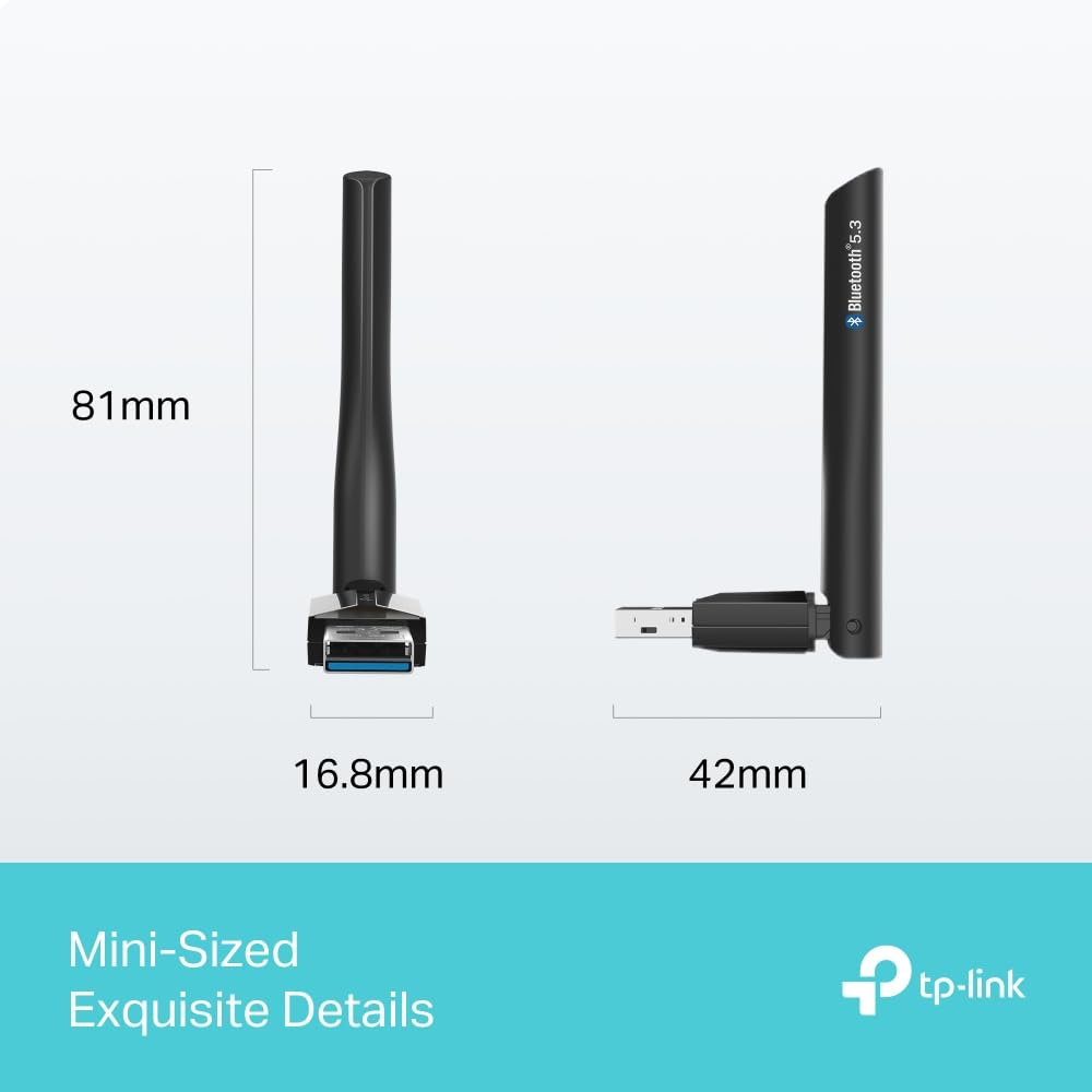 TP-LINK Bluetooth 5.3 Long Range USB Adapter USB 2.0 1x External Antenna