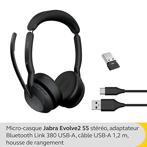 Jabra Evolve2 55 Link380a MS Stereo