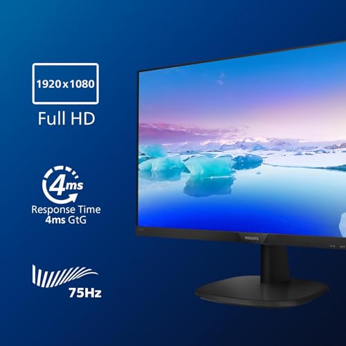 PHILIPS 273V7QJAB 27inch FHD 1920x1080 IPS 250cd 5ms LowBlue Flickerfree DP HDMI VGA Speaker tilt