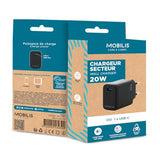 MOBILIS CHARGEUR SECTEUR - 20WPOUR SMARTPHONE - TABL