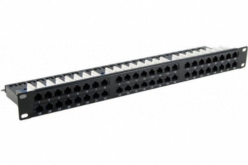 Panneau de brassage 19" 1U 48 ports CAT6 UTP