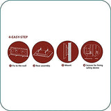 AAVARA Support mural EE8050 inclinable pour écrans 32-65"