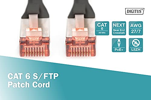 Digitus DK-1644-070/BL câble de réseau Noir 7 m Cat6 S/FTP (S-STP)