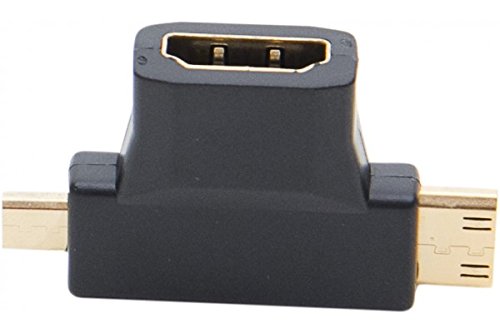Adaptateur mini et micro hdmi male vers hdmi femelle