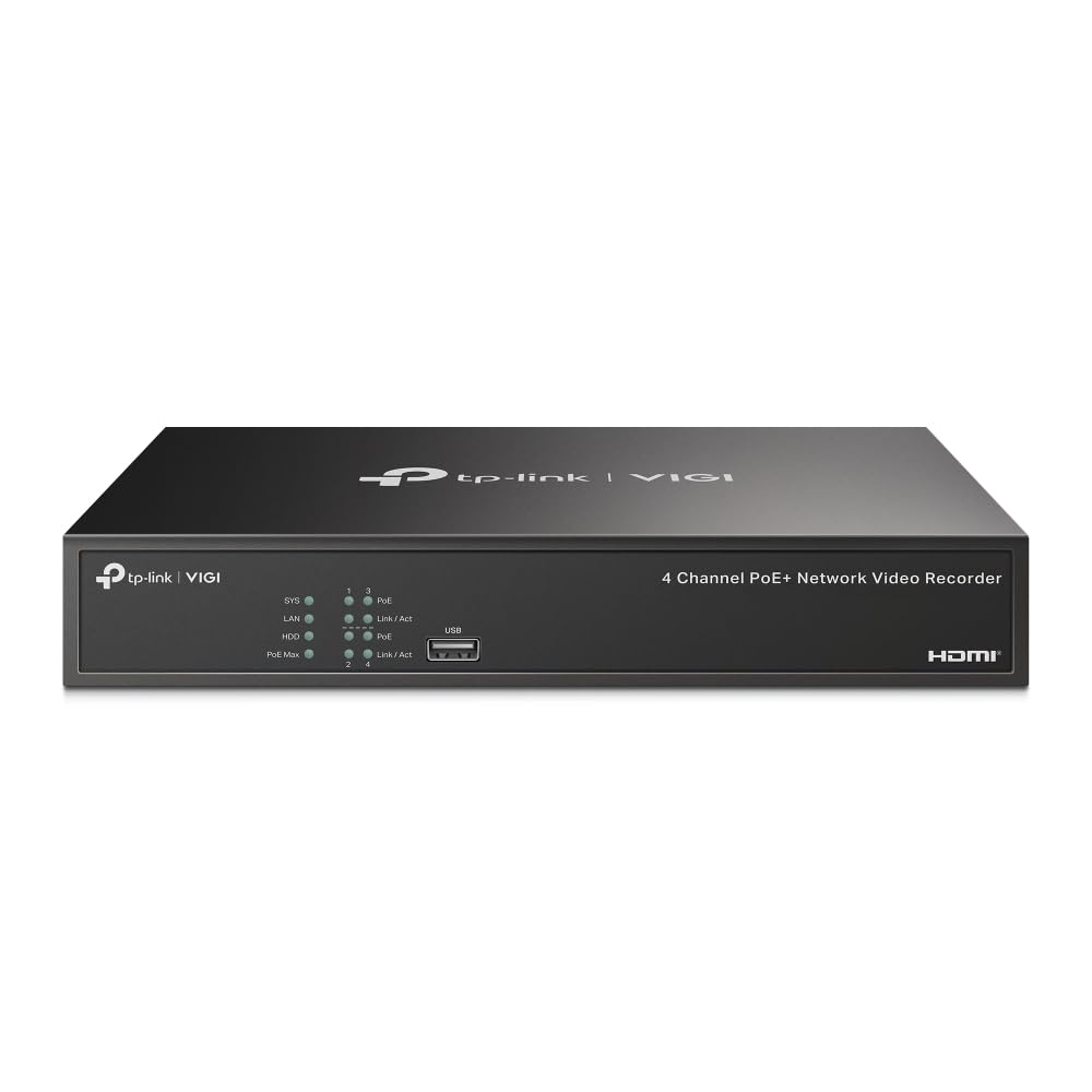 TP-LINK VIGI NVR1004H-4P 4 Channel PoE Network Video Recorder
