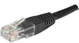 Cordon RJ45 catégorie 6 U/UTP noir CCA - 2 m