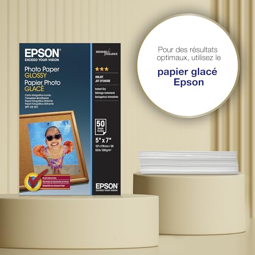 EPSON PHOTO  papier brillant 200g/m2 130x180mm 50 feuilles pack de 1