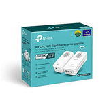 TP-LINK AV1300 Gigabit Passthrough Powerline ac Wi-Fi KIT 1200Mbps Powerline Data Rate Line-Neutral/Line-Ground 2x2 MIMO AC1200 D