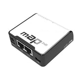 Mikrotik mAP Noir, Blanc Connexion Ethernet, supportant l'alimentation via ce port (PoE)