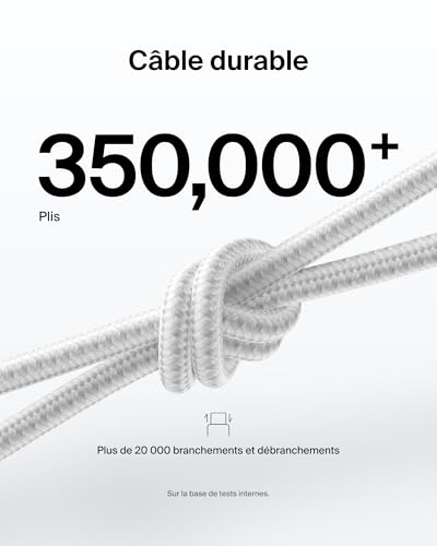 BELKIN USB-C TO USB-C 240W 2.0 BRAIDED PCR 2M WHITE