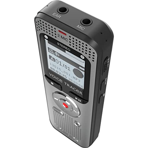 PHILIPS Dictaphone VoiceTracer DVT2010 :Optimisé pour les notes 8Go, 2mic, 40h