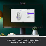 LOGITECH Signature M650 Mouse optical 5 buttons wireless Bluetooth 2.4 GHz Bolt USB receiver off-white