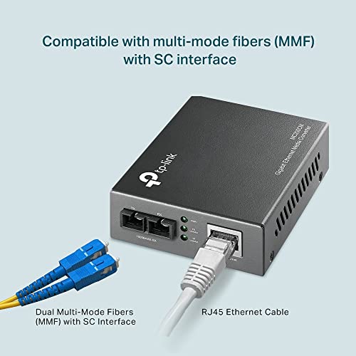 RJ45 to multi-mode SC fiber Converter