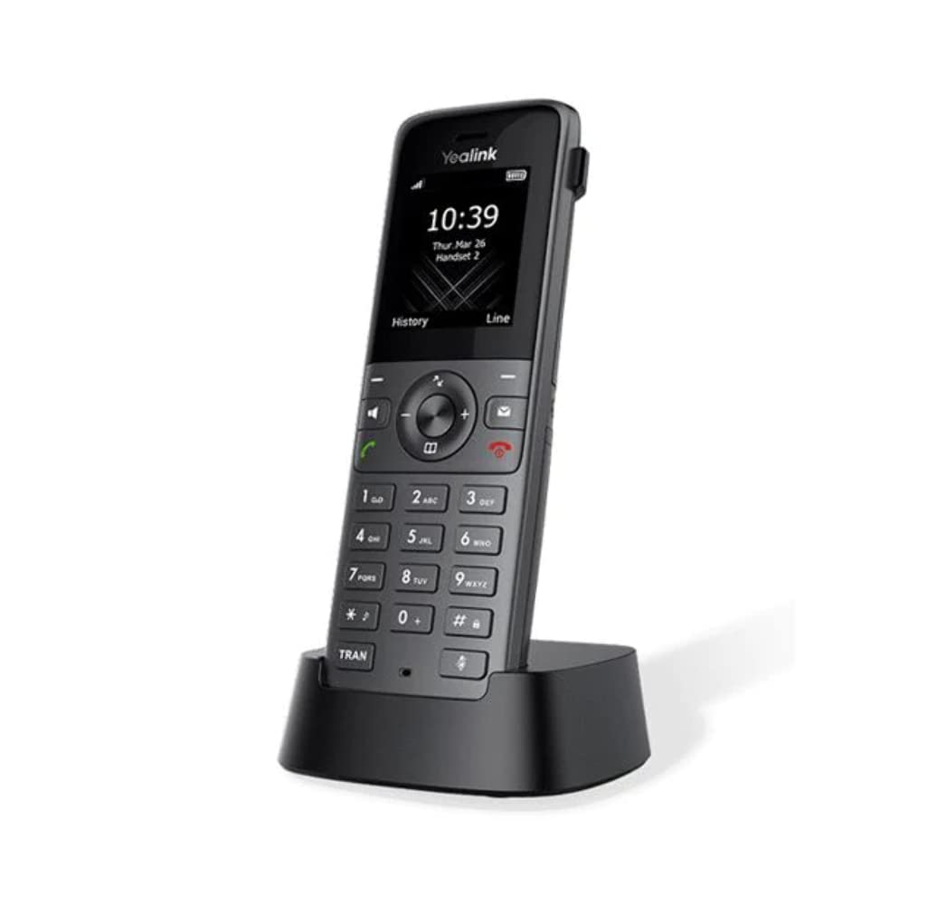 Yealink 1302021 W73H Téléphone mobile IP sans fil Noir 2 lignes 50m de portée intérieure