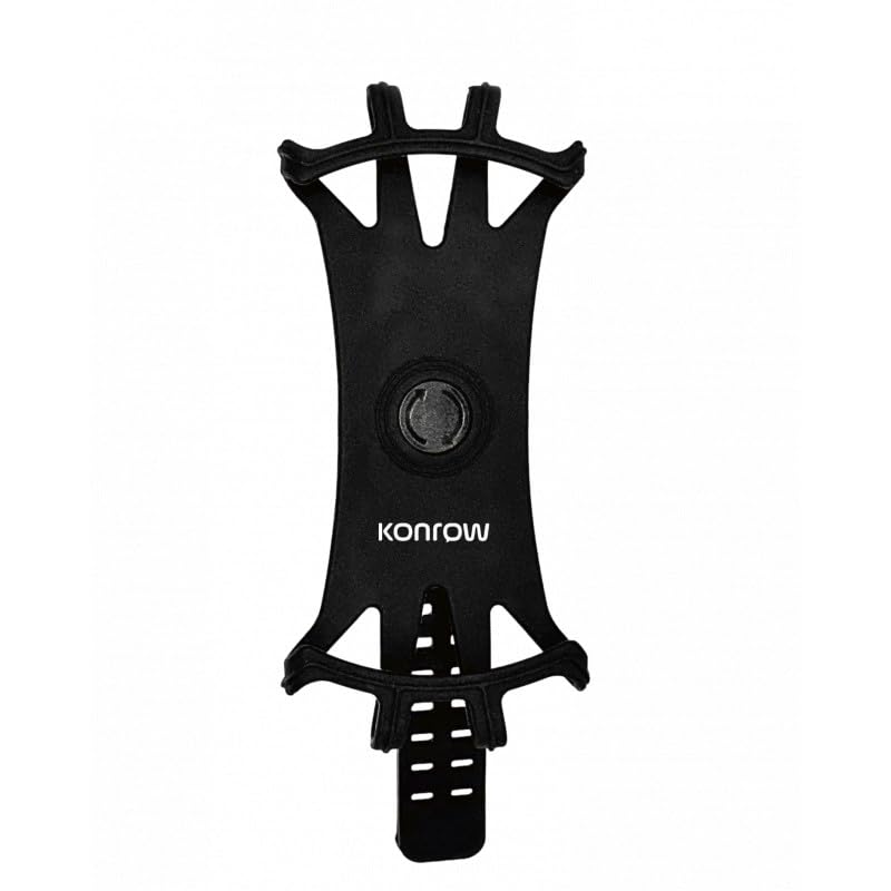 Konrow KSBIKE - Support Vélo / Trottinette (360°, Adaptable tout Smartphones, Noir) - Emballage Original