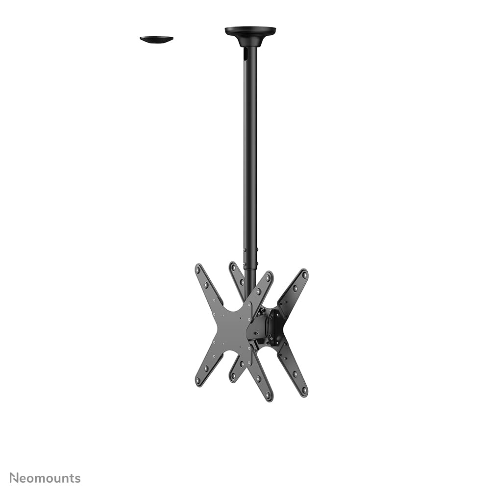 NEOMOUNTS FPMA-C340DBLACK Support de plafond pour écran de 32-75p - h 106-156 cm