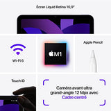 Apple iPad Air Apple M 256 Go 27,7 cm (10.9") 8 Go Wi-Fi 6 (802.11ax) iPadOS 15 Gris