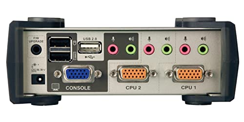 Aten CS1732B-AT-G 2P PS/2-USB VGA/Audio KVMP Commutateur W/OSD