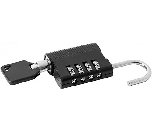 DACOMEX Cadenas 4 digits avec clé pass optionnelle
