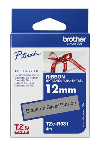 BROTHER Ruban tissus Or sur Bordeaux 12mm (4m)