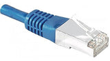 DEXLAN Cordon RJ45 catégorie 6A S/FTP bleu - 1 m