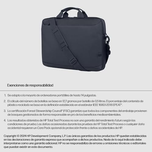 HP Evday 14p Odyssey Gray Laptop Briefcase