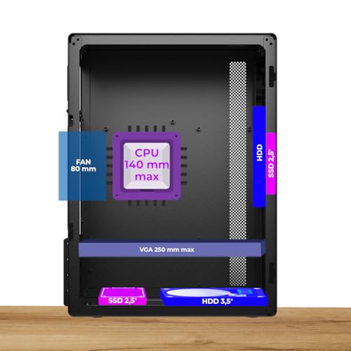 ADVANCE Boîtier Moyen tour Micro ATX OPTIMA avec alimentation 350W