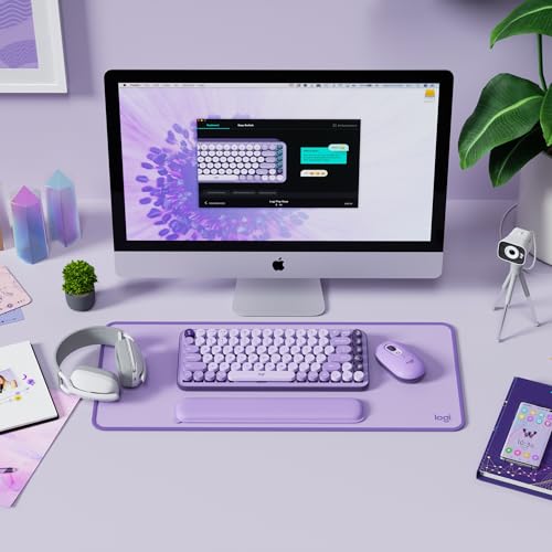 LOGITECH Desk Mat Studio Series Mouse pad lavender