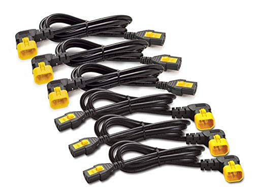 APC Power Cord Kit 6 ea Locking C13 TO C14 90 Degree 0.6m