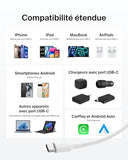 BELKIN USB-C TO USB-C 240W 2.0 BRAIDED PCR 1M WHITE