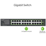 Zyxel GS1100-24E Non-géré Gigabit Ethernet (10/100/1000) Noir