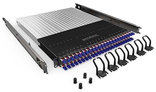 PATCHBOX PLUS+ équipé de 24x Jarretières OS2 LC-LC 1,8 m