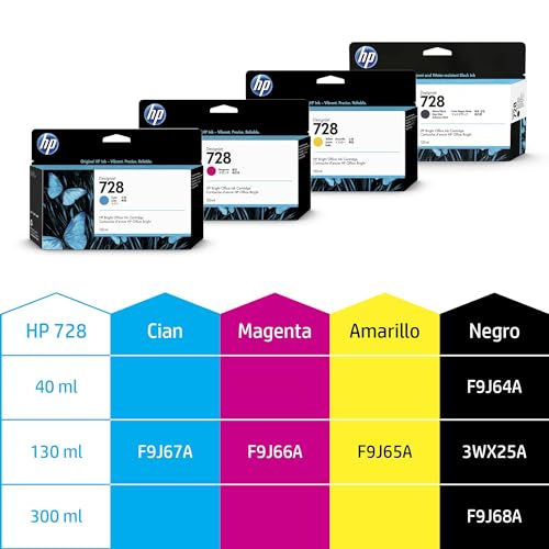 HP 728 original 130-ml Cyan Ink cartridge F9J67A