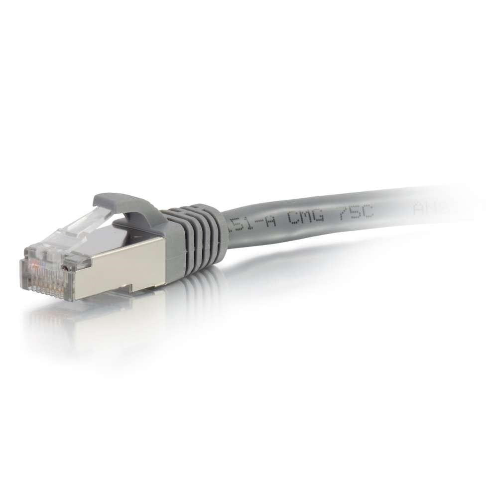Cbl/15m CAT6A Shielded Patch Cable Grey